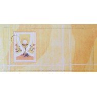 Etiquettes Communion Calice Jaune x12