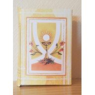 Boites Dragées Communion Calice Jaune Or x10