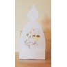 Boites Dragées Communion Bougie Blanc/Or x12