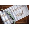 Chemin de Table Satin Communion Paillettes Champagne