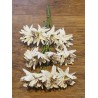 Fleurs Blanche sur Tige x12