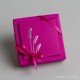Boites Dragées Communion Fuschia Epis Or