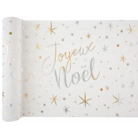 Chemin de Table Joyeux Noël Etoilé