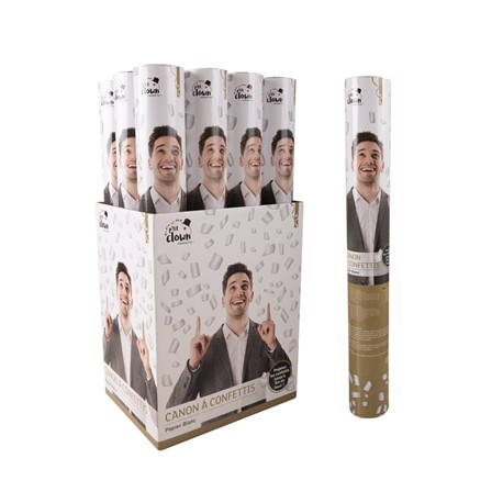 Canon à Confettis Papier Blanc