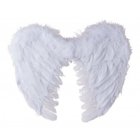 Ailes d'Ange en Plumes Blanc