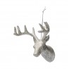 Tête de Cerf Argent Paillette