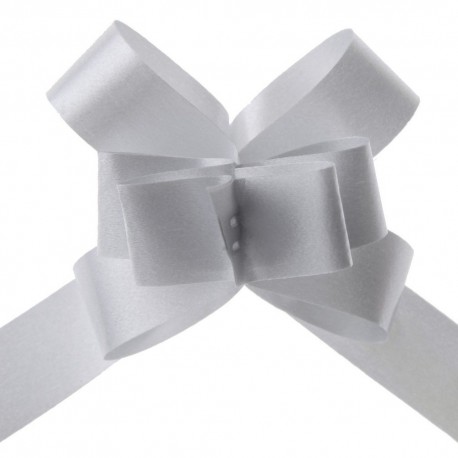 20 Noeuds Flower Uni Argenté