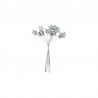 12 Tiges Mini Etoiles Paillettes Argent