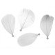 Plumes Blanches Avec Perle