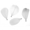 Plumes Blanches Avec Perle