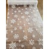 Chemin de Table Organza Flocon de Neige