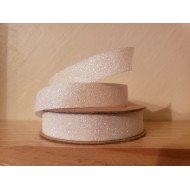 Ruban Paillettée Autocollant Blanc
