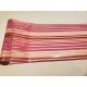 Lot de 2 Chemins de Table à Rayure Fuschia/Rose