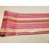Lot de 2 Chemins de Table à Rayure Fuschia/Rose