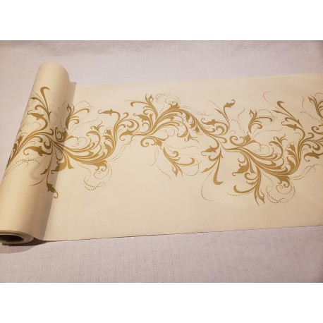 Lot de 3 Chemin de Table Voie Sèche Champagne/Or