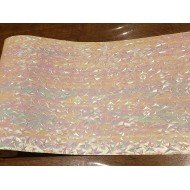 Lot de 2 Chemin de table Irisé Blanc