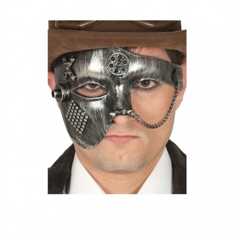 Masque Steampunk Argent
