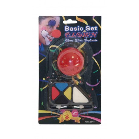 Kit Maquillage Clown + Nez