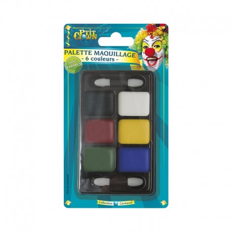 Palette de Maquillage Fards Gras 6 Couleurs