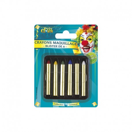 Crayons Maquillage Gras x6