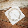 Serviette Communion Jolis Brin Blanche et Or