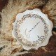 Assiette Communion Jolis Brin Blanche et Or