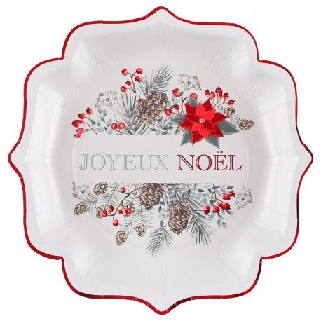 Assiette Poinsettia
