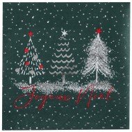 Serviette Etoile Filante Vert Sapin
