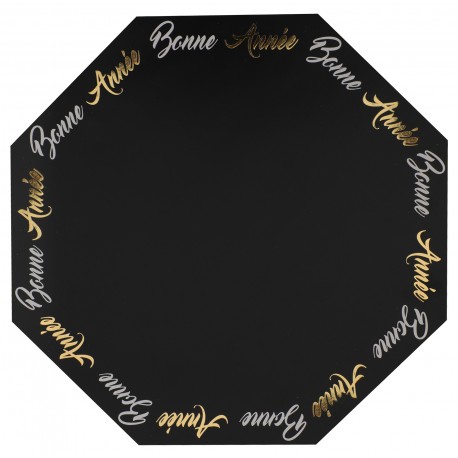 Set Table Réveillon Noir