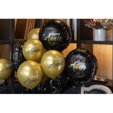Ballon Alu Réveillon Noir