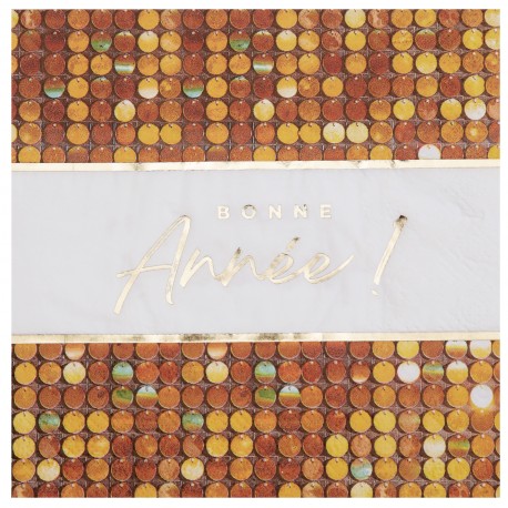 Serviette Bonne Année Disco