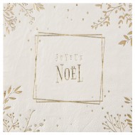 Serviette Feuilles Hiver