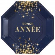 Assiette Bonne Année Paillette