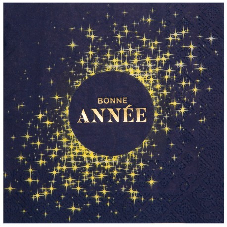 Serviette Bonne Année Paillette