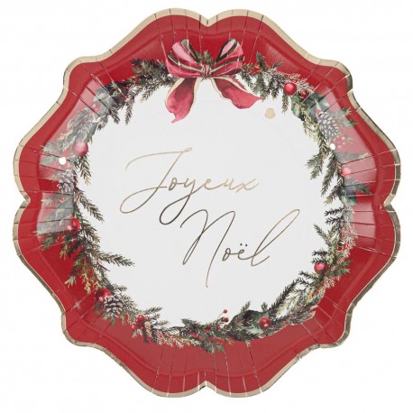 Assiettes Joyeux Noël Christmas