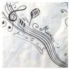 Serviette Musique