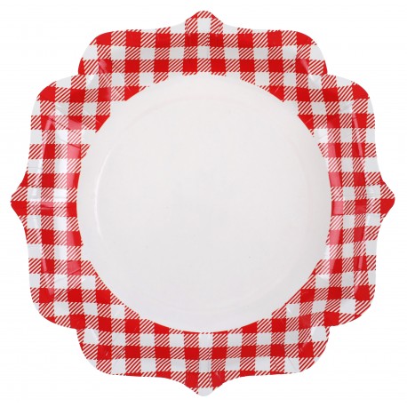 Assiette Campagne Rouge