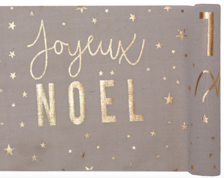 Chemin De Table Joyeux Noel Naturel Fete La Deco